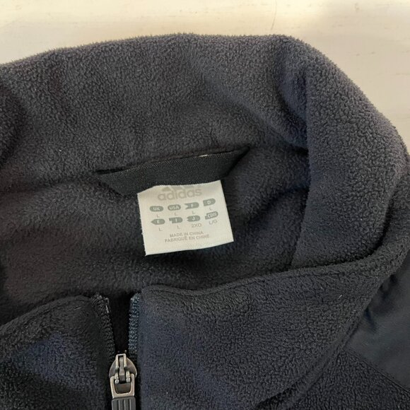 Adidas Men's Black Fleece Full-Zip Jacket – Size Large - Picture 5 of 5